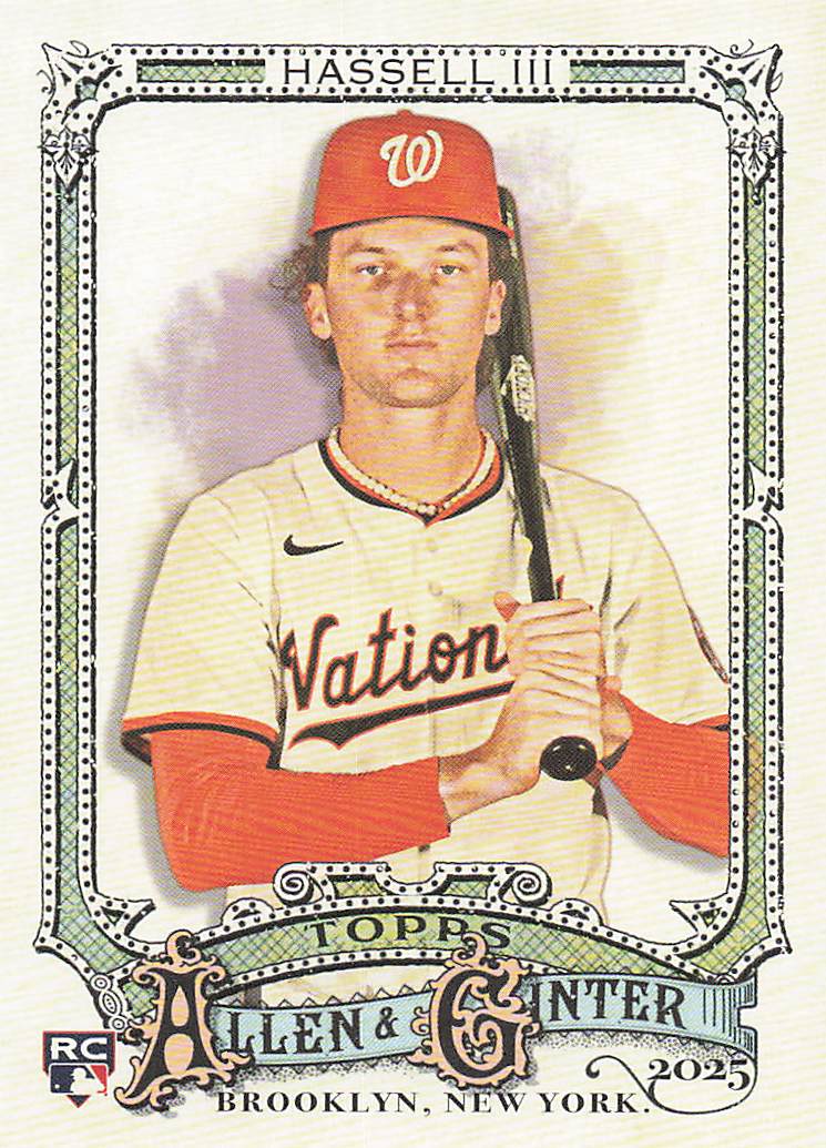 2025 Topps Allen & Ginter Baseball Robert Hassell III #164 Rookie