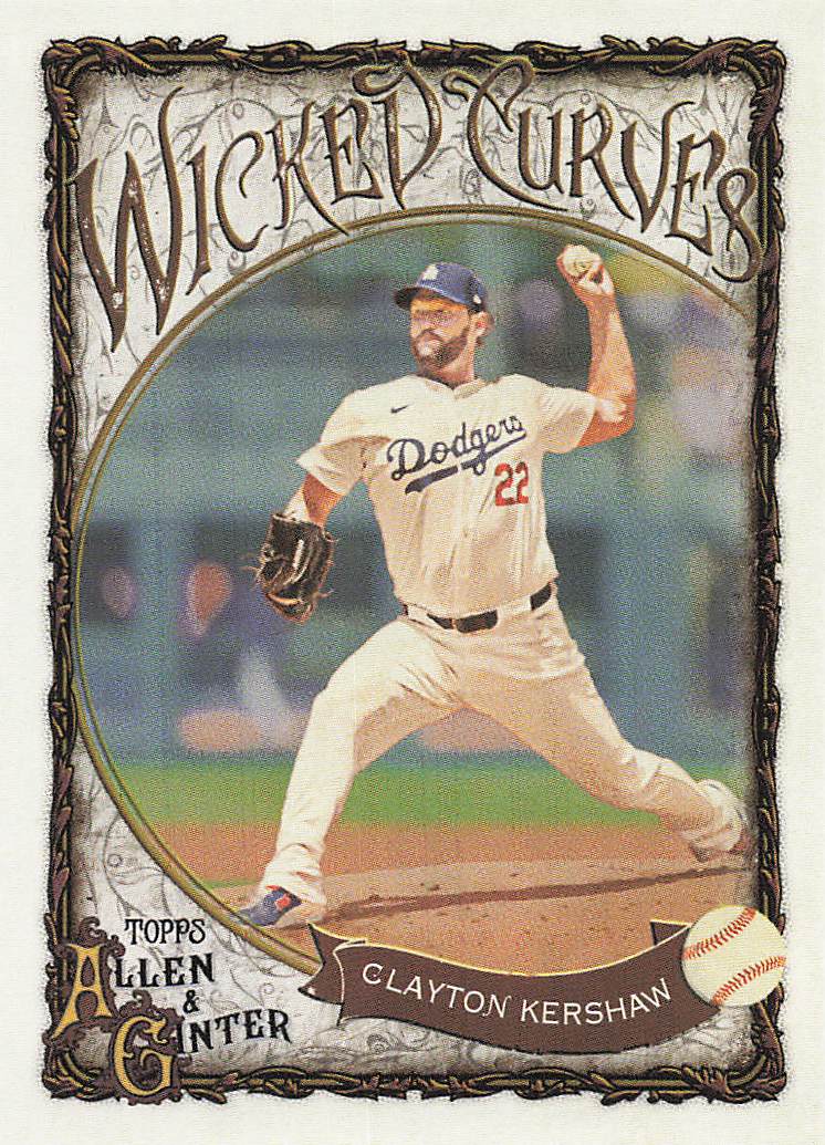 2025 Topps Allen & Ginter Baseball Wicked Curves Clayton Kershaw #WC-7