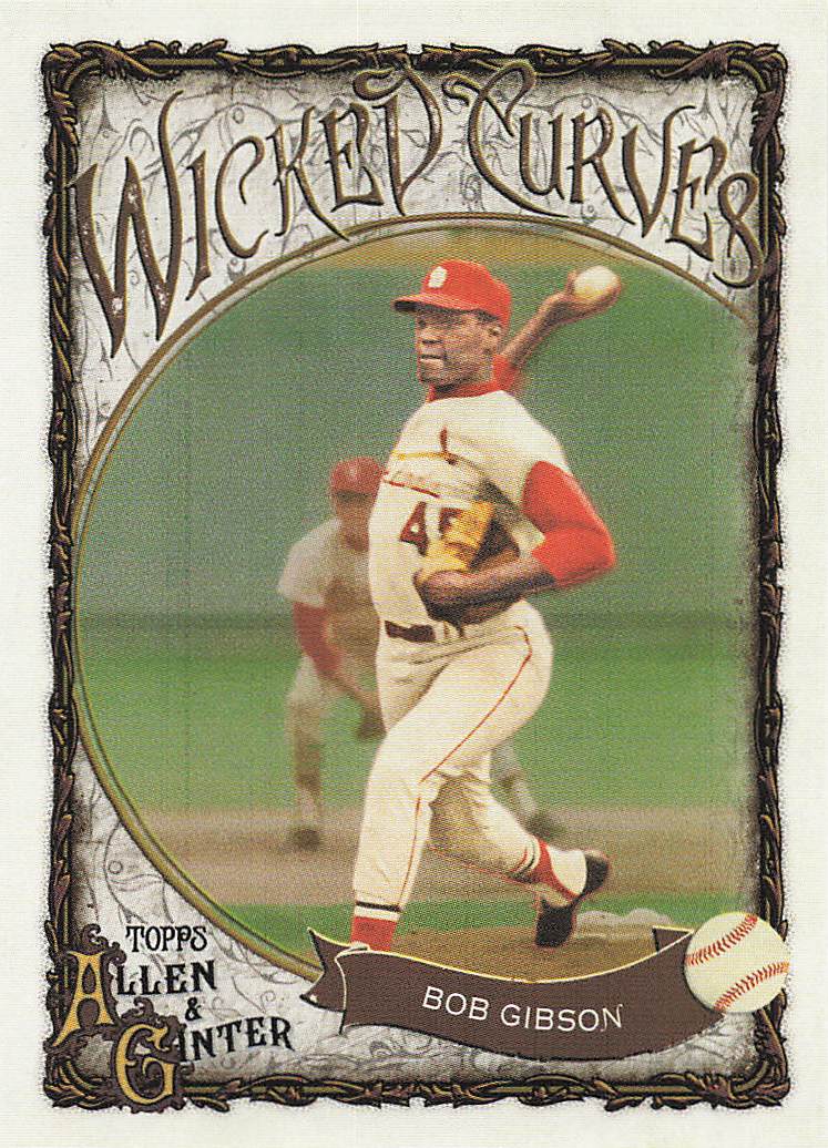 2025 Topps Allen & Ginter Baseball Wicked Curves Bob Gibson #WC-23