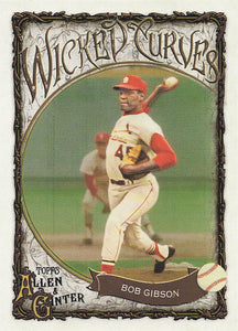 2025 Topps Allen & Ginter Baseball Wicked Curves Bob Gibson #WC-23