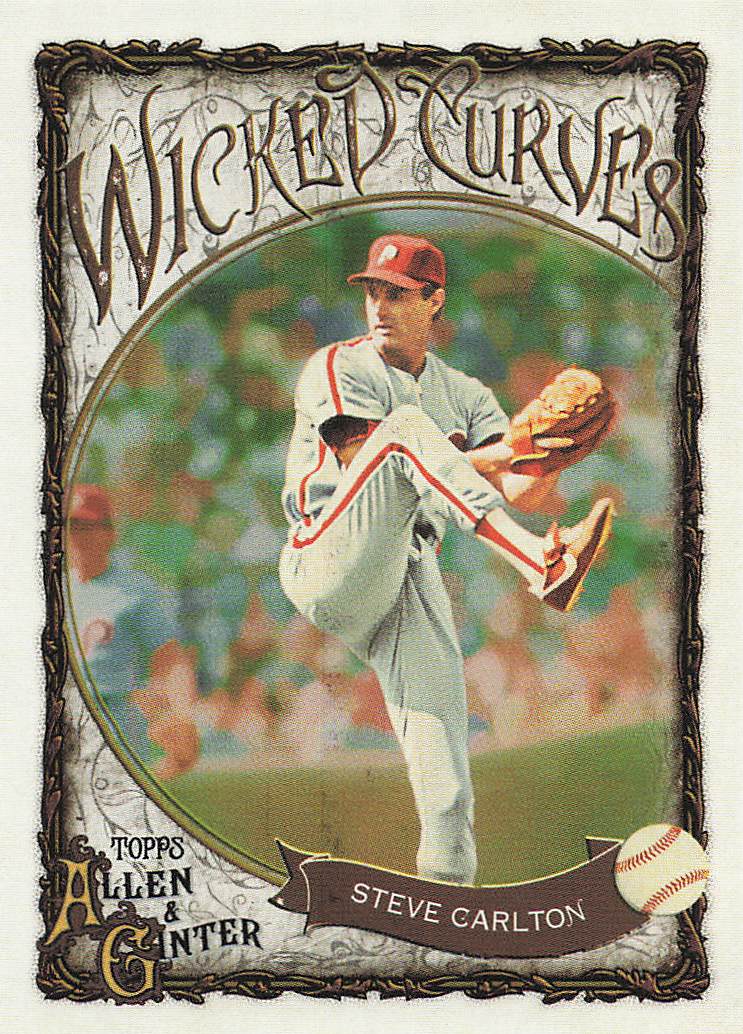 2025 Topps Allen & Ginter Baseball Wicked Curves Steve Carlton #WC-14
