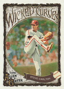 2025 Topps Allen & Ginter Baseball Wicked Curves Steve Carlton #WC-14