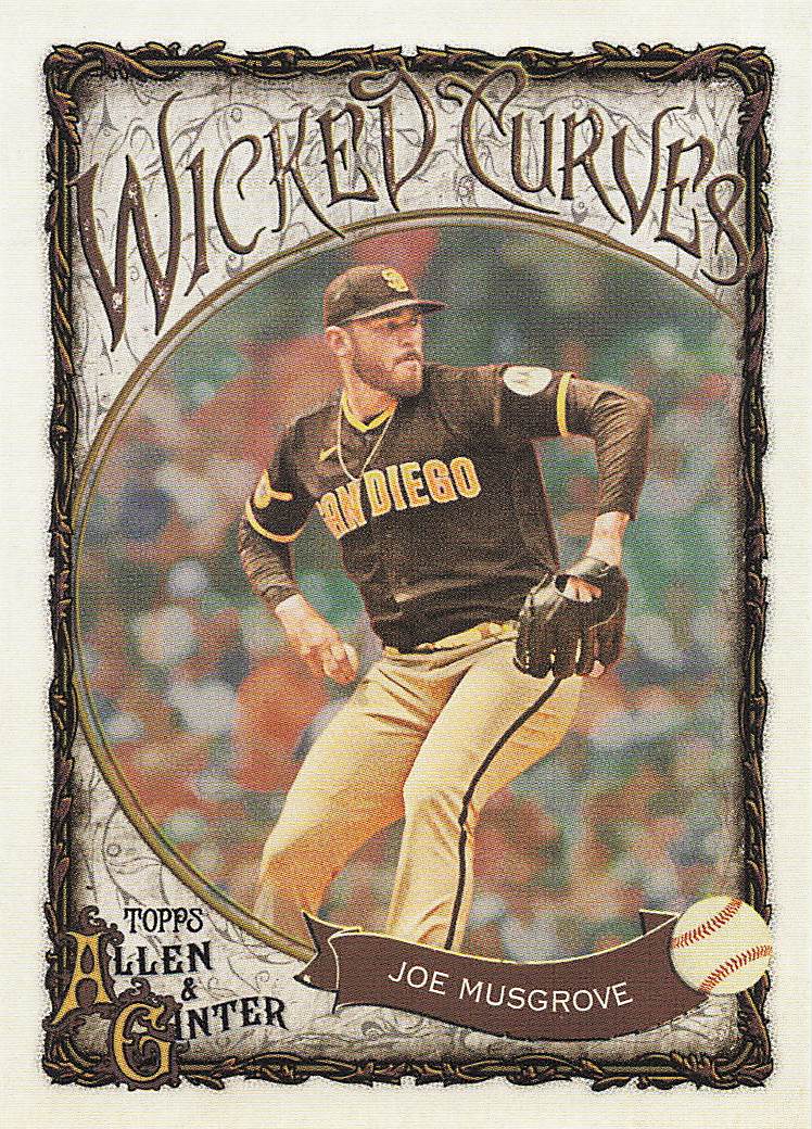 2025 Topps Allen & Ginter Baseball Wicked Curves Joe Musgrove #WC-4