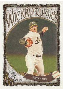 2025 Topps Allen & Ginter Baseball Wicked Curves Barry Zito #WC-5