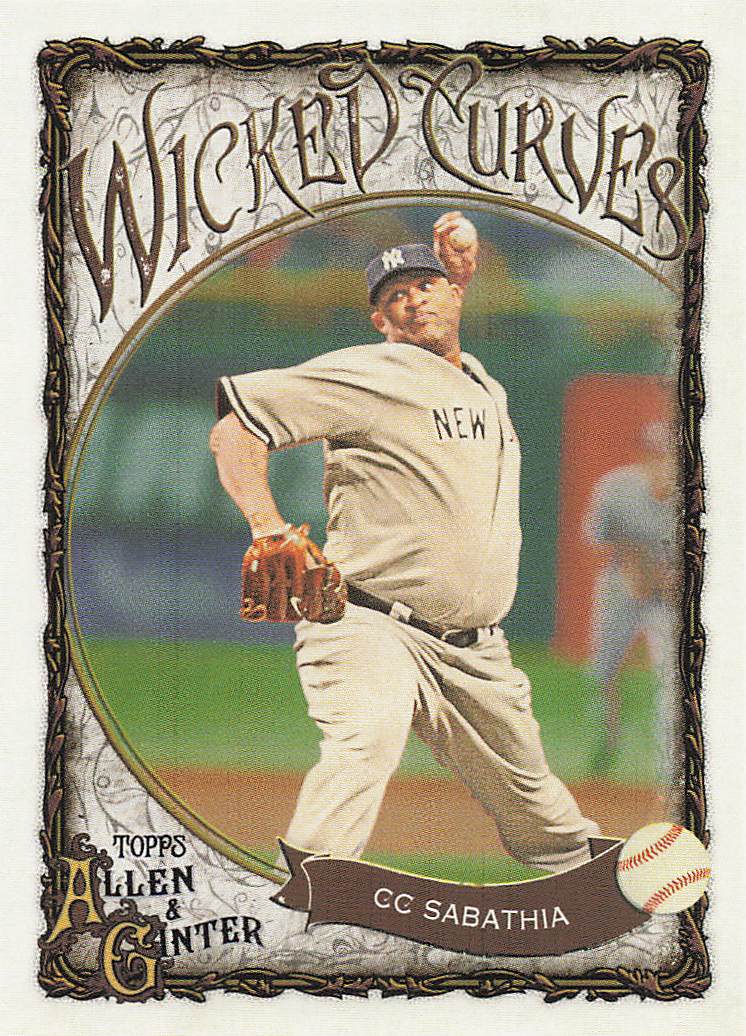 2025 Topps Allen & Ginter Baseball Wicked Curves CC Sabathia #WC-25