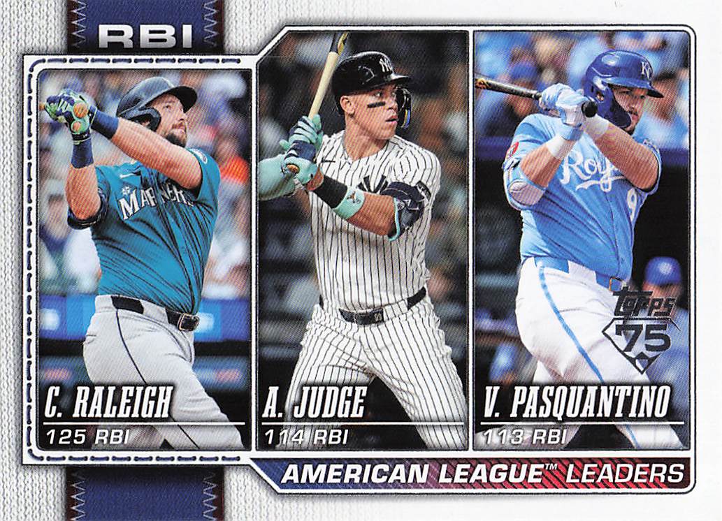 2026 Topps Baseball RBI Cal Raleigh / Aaron Judge / Vinnie Pasquantino #211