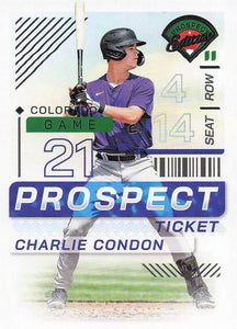 2024 Panini Prospect Edition Baseball Charlie Condon #33