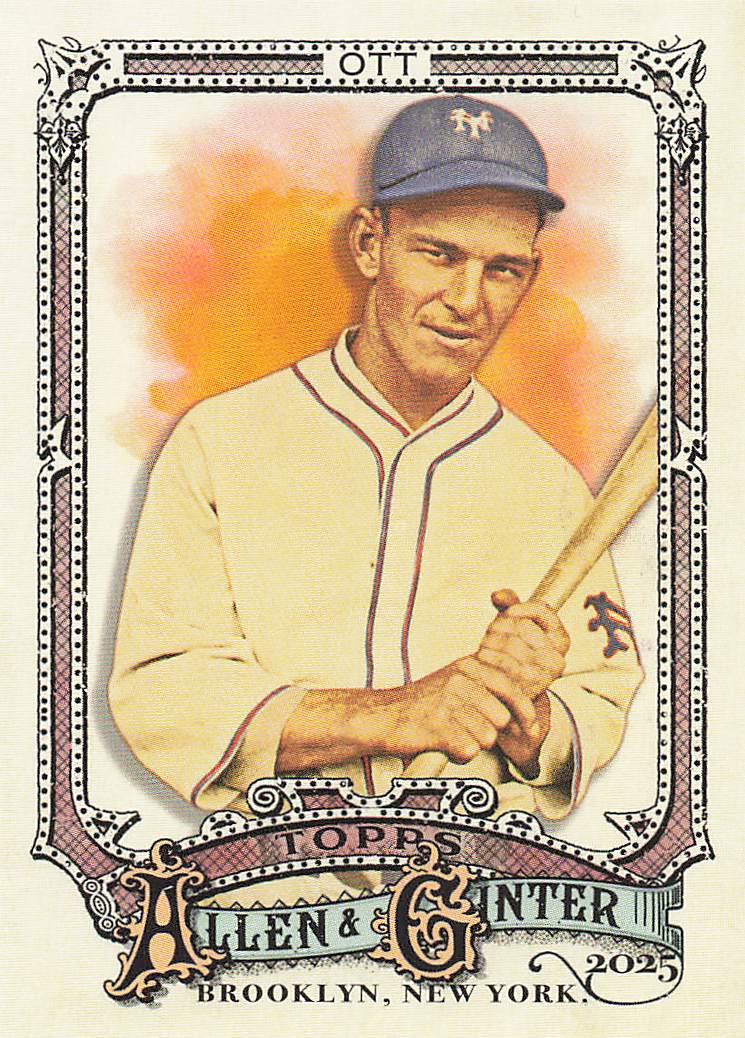 2025 Topps Allen & Ginter Baseball Mel Ott #317