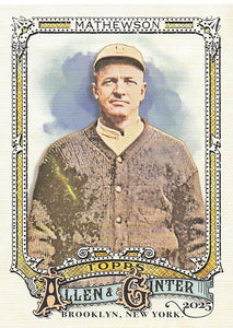 2025 Topps Allen & Ginter Baseball Christy Mathewson #7