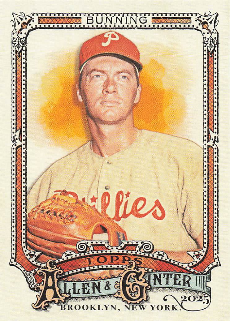 2025 Topps Allen & Ginter Baseball Jim Bunning #345