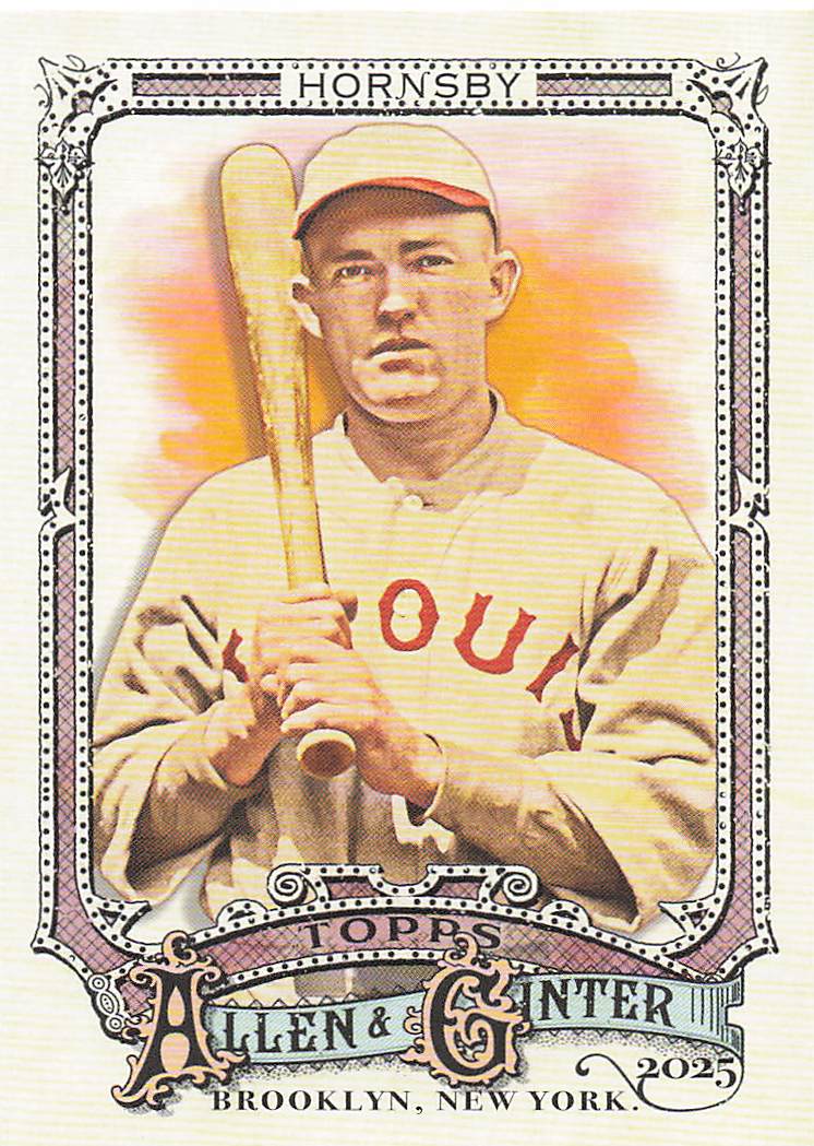 2025 Topps Allen & Ginter Baseball Rogers Hornsby #35