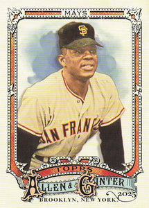 2025 Topps Allen & Ginter Baseball Willie Mays #30