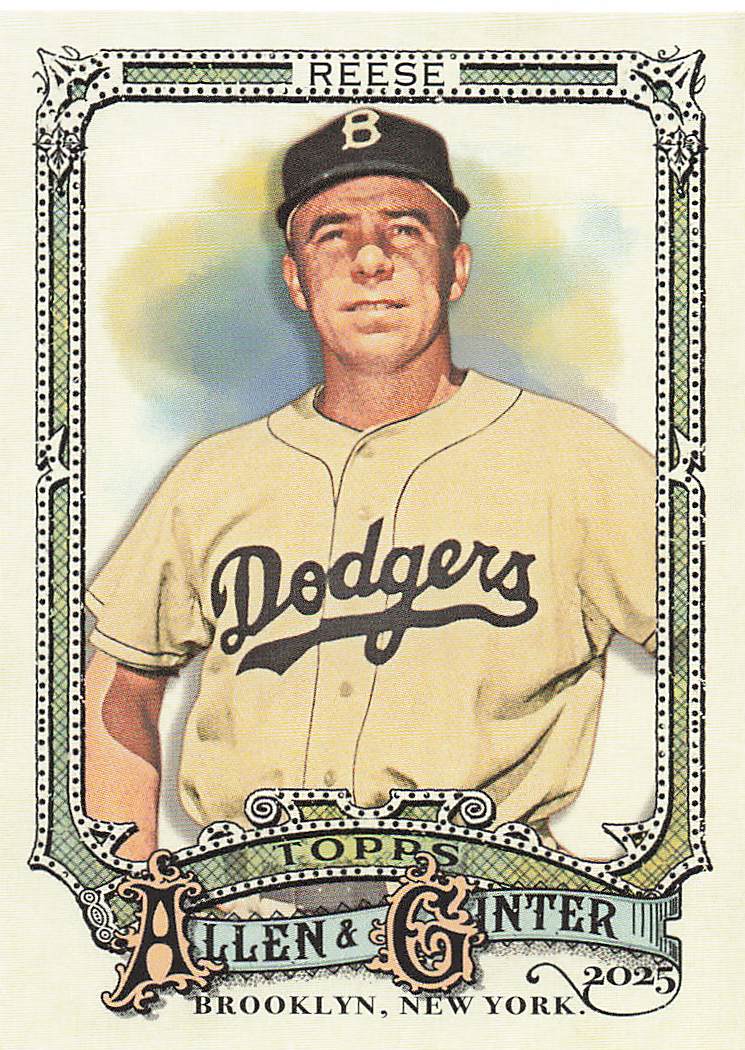 2025 Topps Allen & Ginter Baseball Pee Wee Reese #340