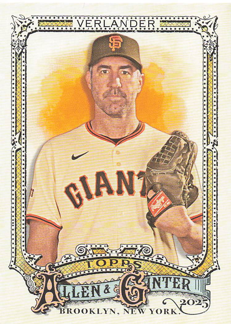 2025 Topps Allen & Ginter Baseball Justin Verlander #66