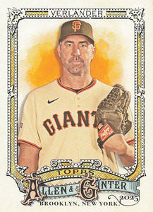 2025 Topps Allen & Ginter Baseball Justin Verlander #66