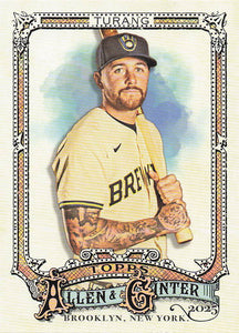 2025 Topps Allen & Ginter Baseball Brice Turang #222