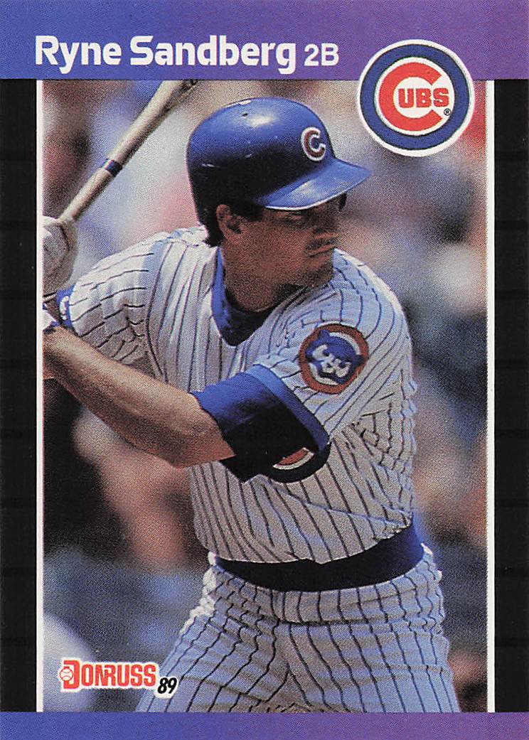 1989 Donruss Baseball Ryne Sandberg #105b