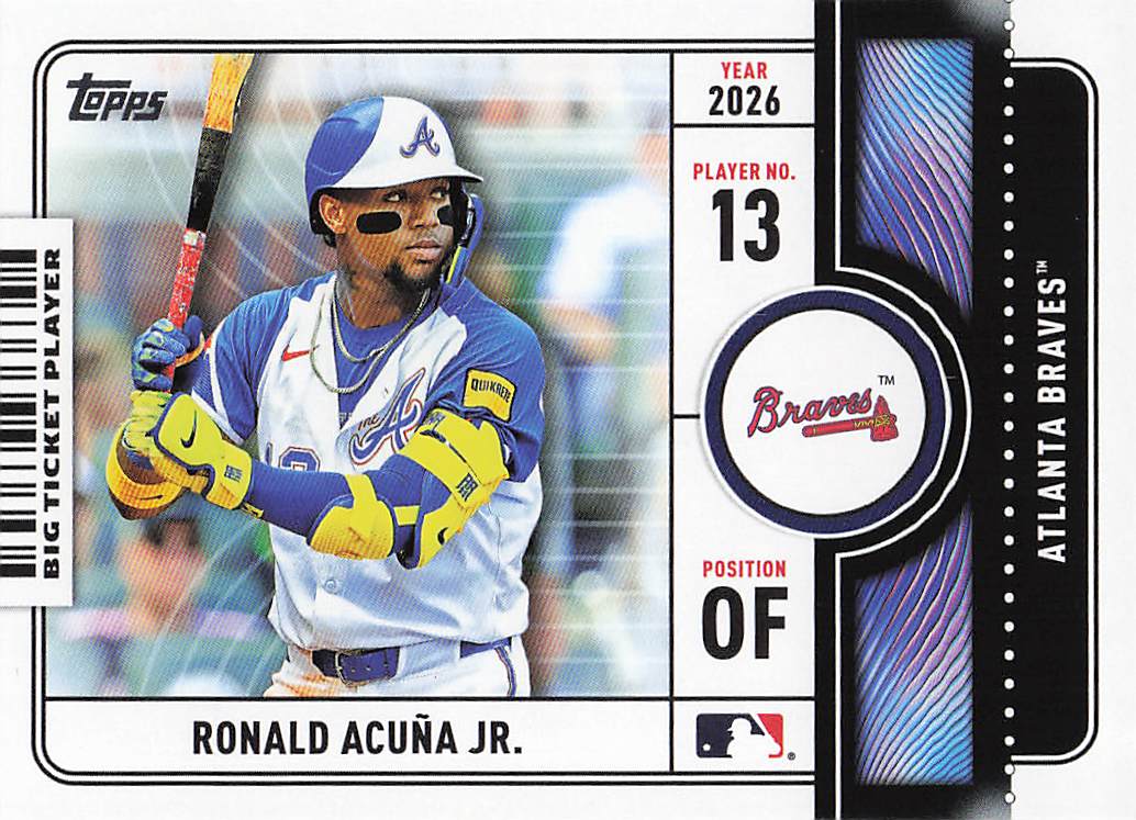 2026 Topps Baseball Big Ticket Players Ronald Acuña Jr. #BTP-7