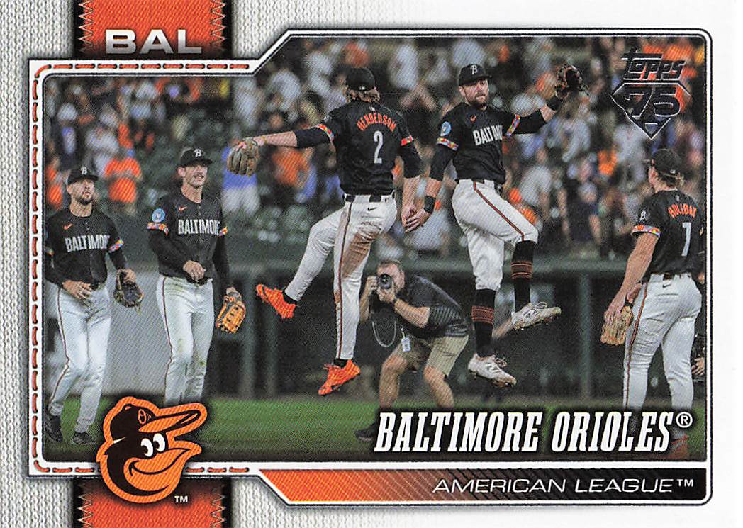 2026 Topps Baseball Baltimore Orioles #654
