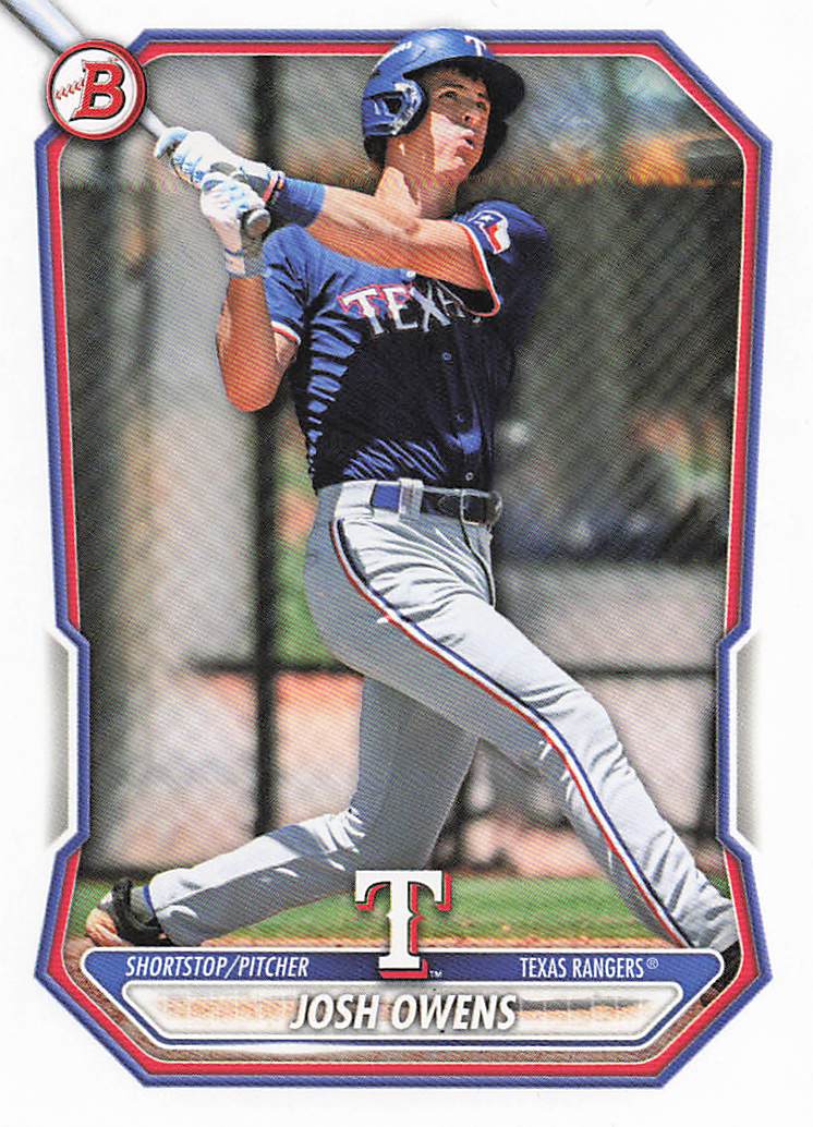 2026 Bowman Baseball Prospects Josh Owens #BP-62