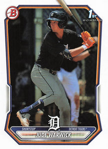2026 Bowman Baseball Prospects Jude Warwick #BP-58