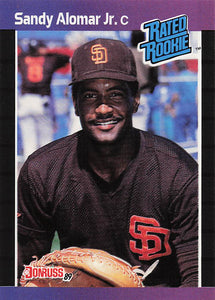 1989 Donruss Baseball Sandy Alomar Jr. #28d Rookie