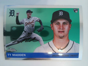 2025 Topps Chrome Platinum Baseball Ty Madden #230 Rookie