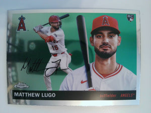 2025 Topps Chrome Platinum Baseball Matthew Lugo #362 Rookie