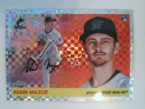 2025 Topps Chrome Platinum Baseball X-Fractors Adam Mazur #310 Rookie