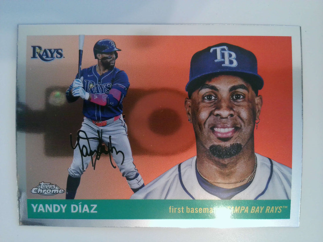 2025 Topps Chrome Platinum Baseball Yandy Díaz #180