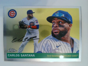 2025 Topps Chrome Platinum Baseball Carlos Santana #93