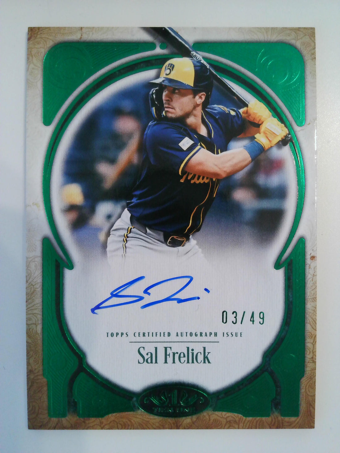 2026 Topps Tier One Autographs Green 03/49 Sal Frelick #PPA-SF