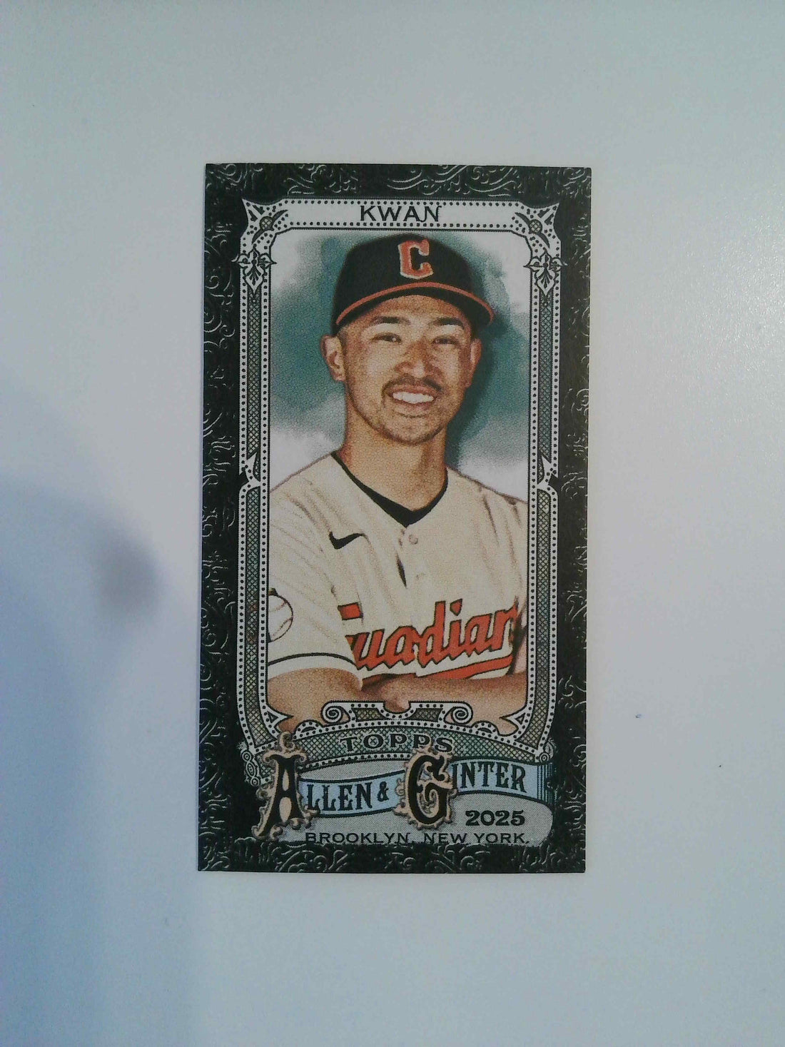 2025 Topps Allen & Ginter Baseball Mini Black Border Steven Kwan #176