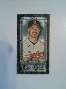 2025 Topps Allen & Ginter Baseball Mini Black Border Steven Kwan #176