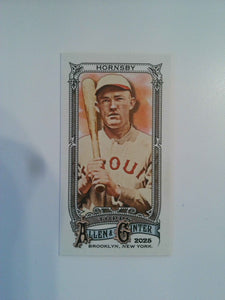 2025 Topps Allen & Ginter Baseball Mini A & G Back Rogers Hornsby #35