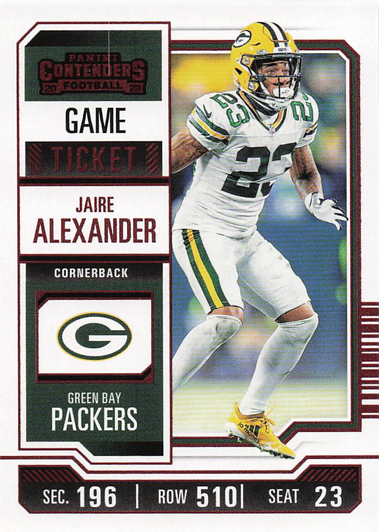 2023 Panini Contenders Football Game Ticket Red Jaire Alexander #38