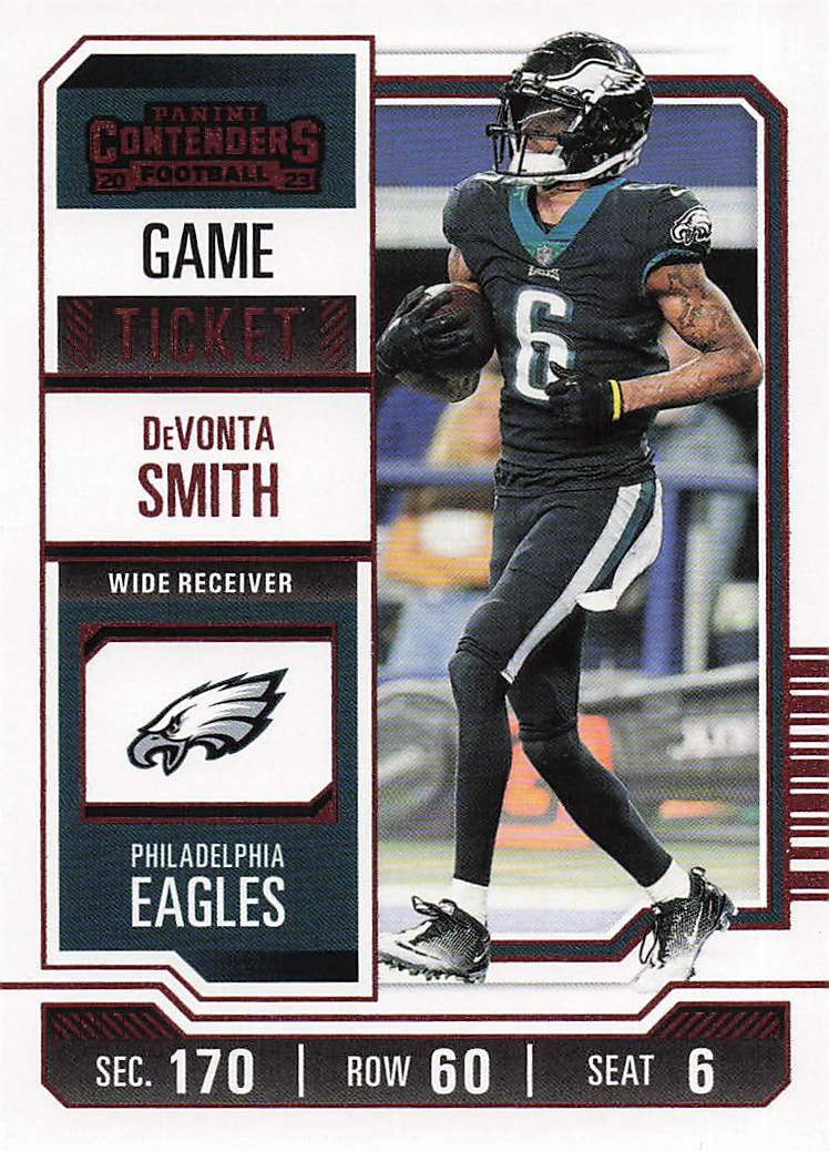 2023 Panini Contenders Football Game Ticket Red DeVonta Smith #79