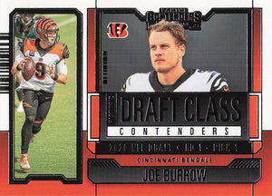 2023 Panini Contenders Historic Draft Class Contenders Joe Burrow #HDC-JB