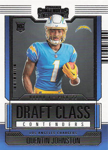 2023 Panini Contenders Football Draft Class Contenders Quentin Johnston #18