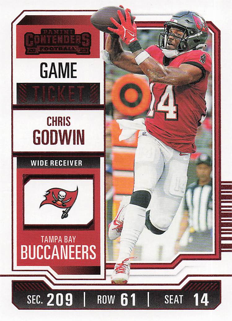 2023 Panini Contenders Football Game Ticket Red Chris Godwin #93