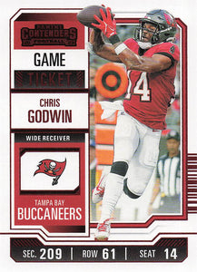 2023 Panini Contenders Football Game Ticket Red Chris Godwin #93