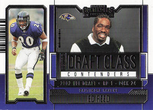 2023 Panini Contenders Football Historic Draft Class Contenders Ed Reed #HDC-ER