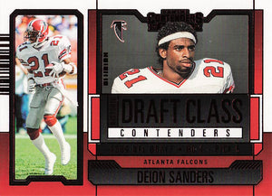 2023 Panini Contenders Historic Draft Class Contenders Red Deion Sanders #HDC-DS