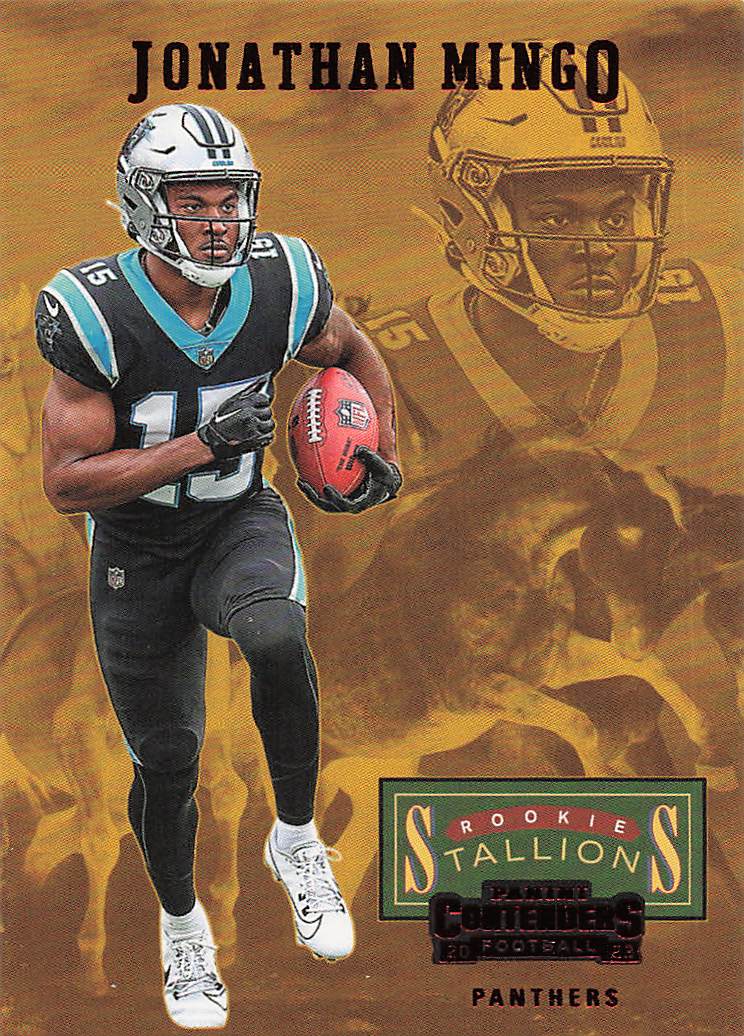 2023 Panini Contenders Football Rookie Stallions Red Jonathan Mingo #23