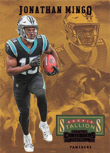 2023 Panini Contenders Football Rookie Stallions Red Jonathan Mingo #23