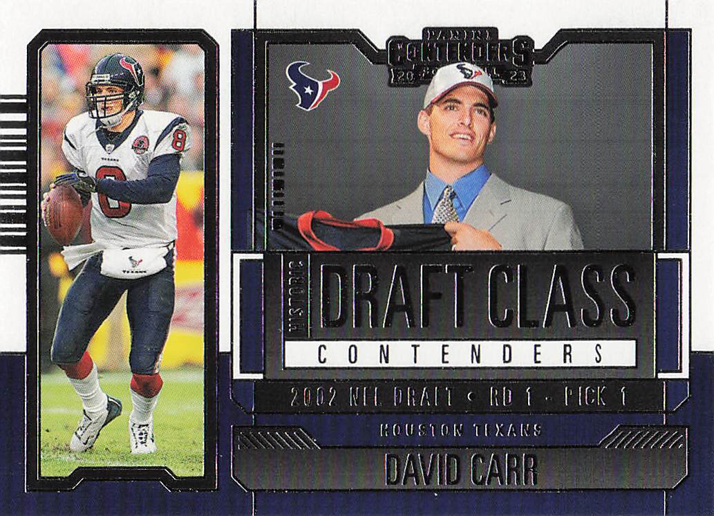 2023 Panini Contenders Historic Draft Class Contenders David Carr #HDC-DC