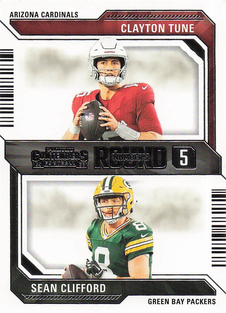 2023 Panini Contenders Football Round Numbers Clayton Tune / Sean Clifford #21