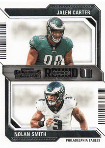 2023 Panini Contenders Football Round Numbers Jalen Carter / Nolan Smith #6