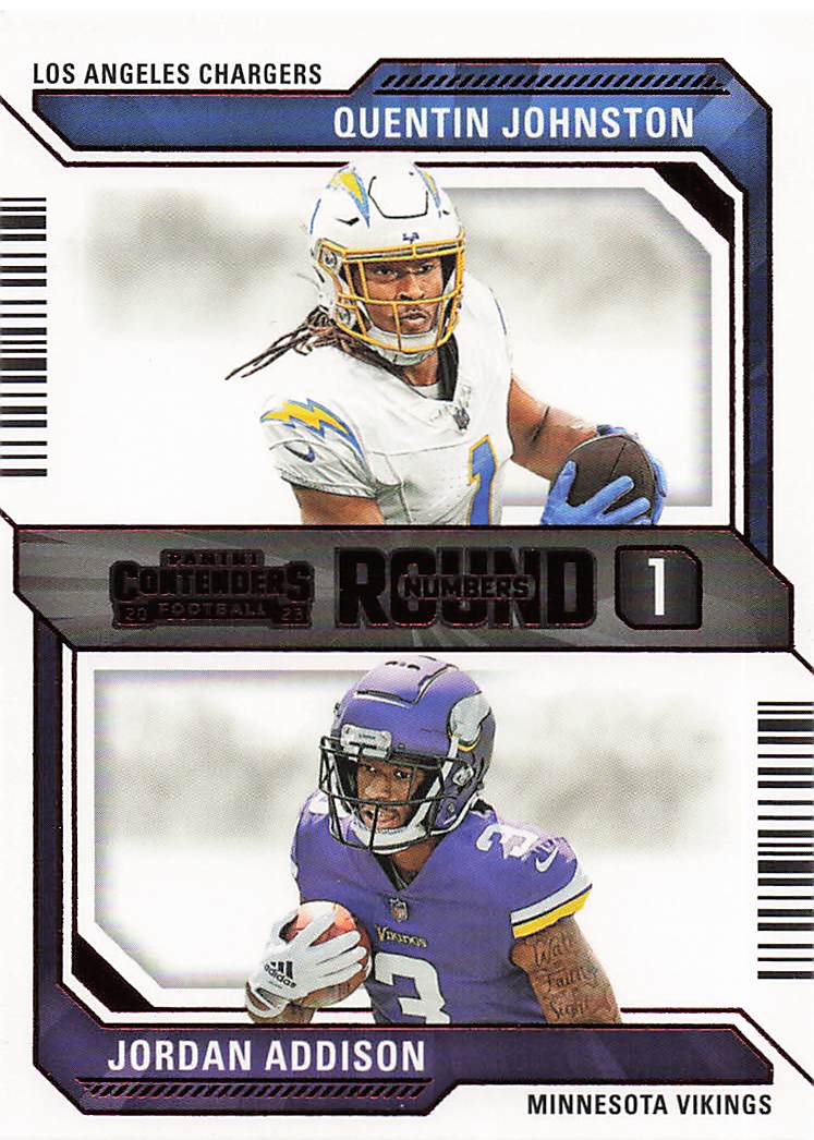 2023 Panini Contenders Round Numbers Red Stetson Bennett IV / Jake Haener #20