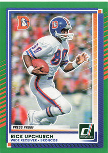 2025 Donruss Football Press Proofs Green Rick Upchurch #212